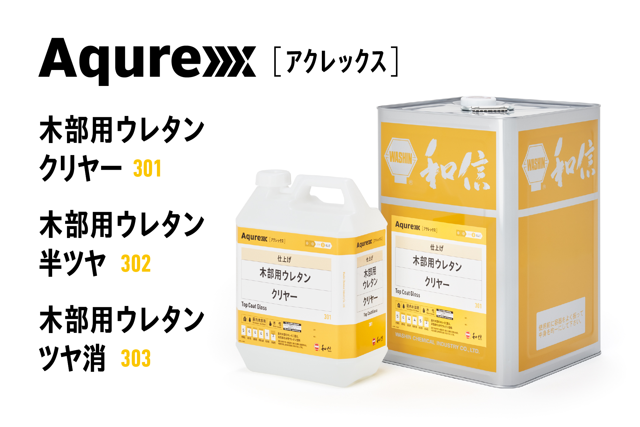 和信化学工業 Aqurex(アクレックス) 木部用ウレタン ツヤ消 (14kg) - 2